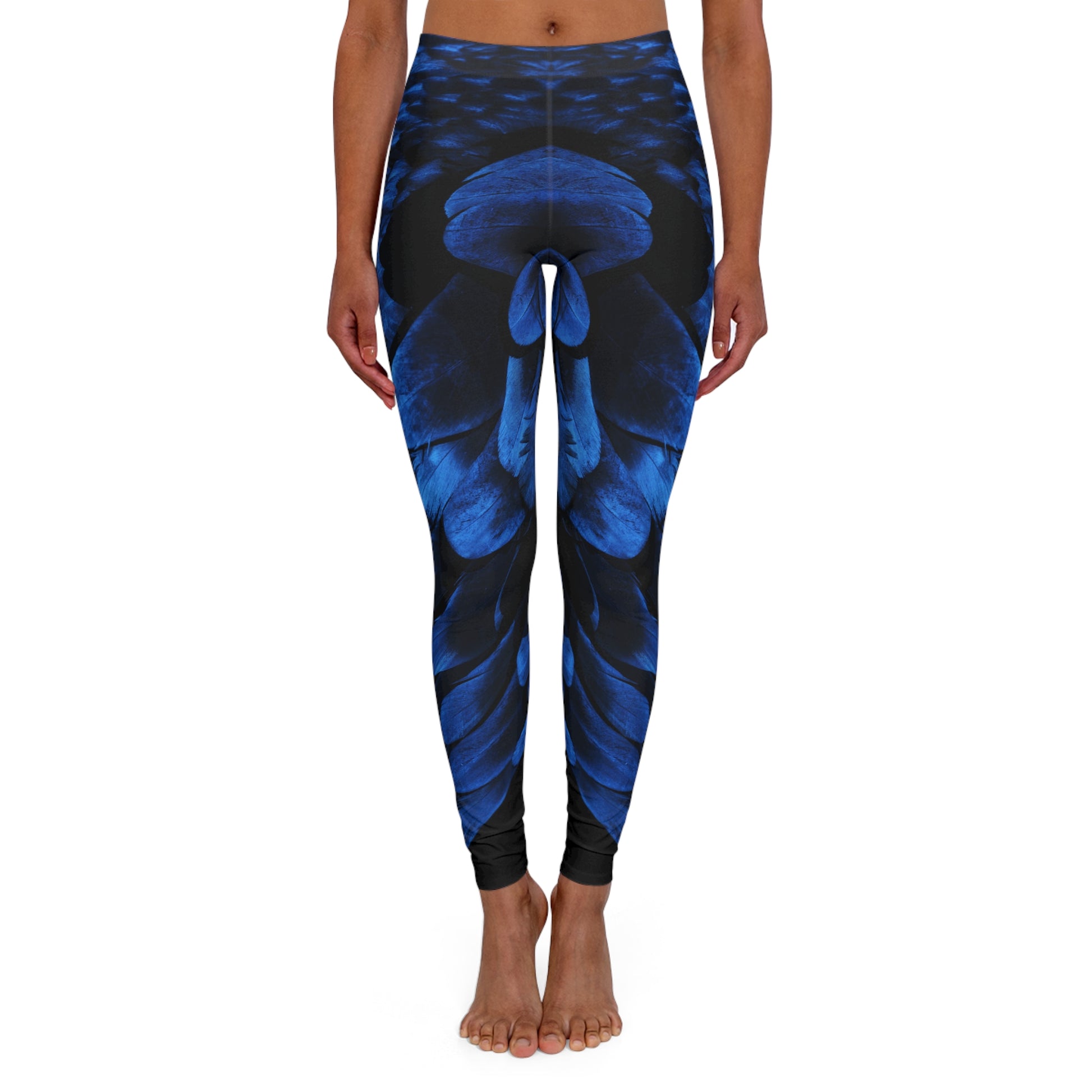 Spandex Leggings | Majestic Blue - Ribooa