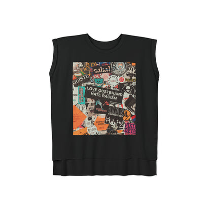 Relaxed Fit Muscle Tee (Front Print) - Ribooa