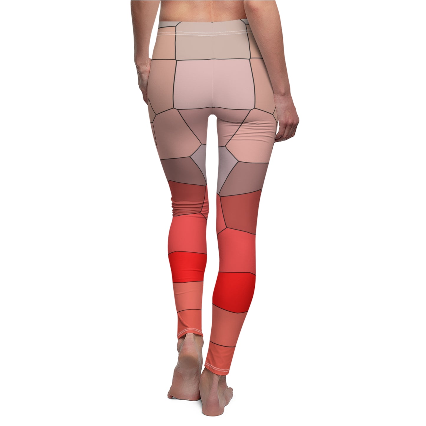 Casual Leggings | Red Digital Art - Ribooa