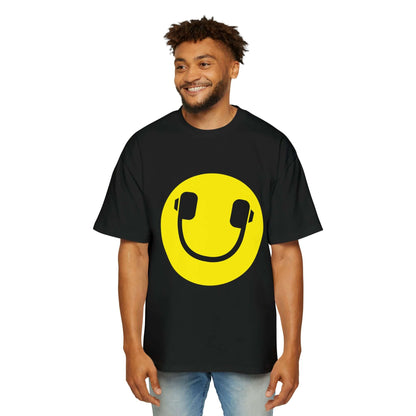 Oversized Tee | Smiling Headphones - Ribooa