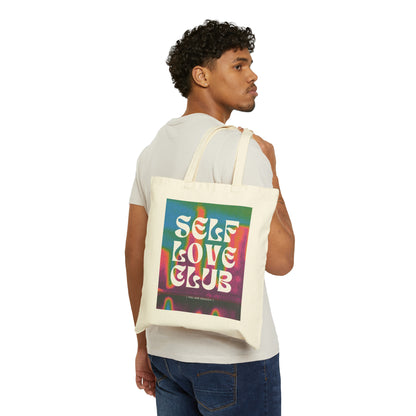 Cotton Canvas Tote Bag | Self Love Club - Ribooa