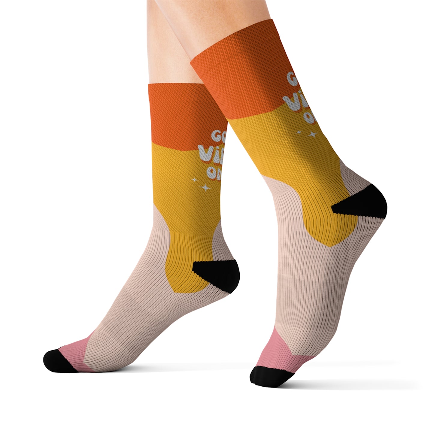 Sublimation Socks | Good Vibes - Ribooa