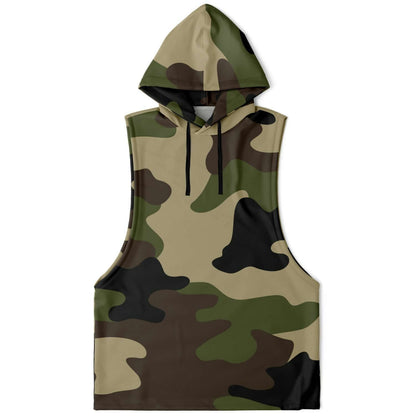 Mongoose Green & Olive Camo Sleeveless Hoodie