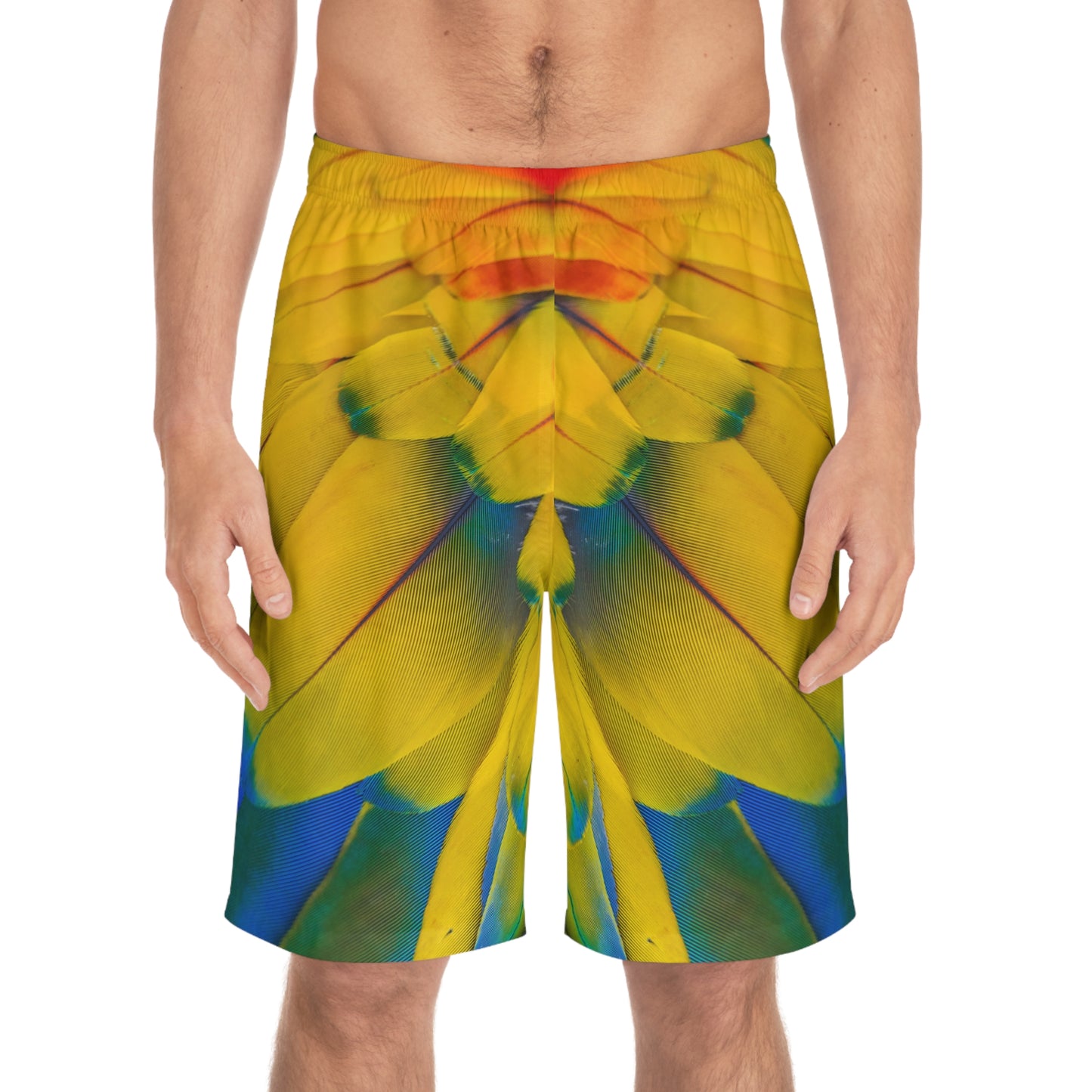 Board Shorts | Macaw Feathers - Ribooa