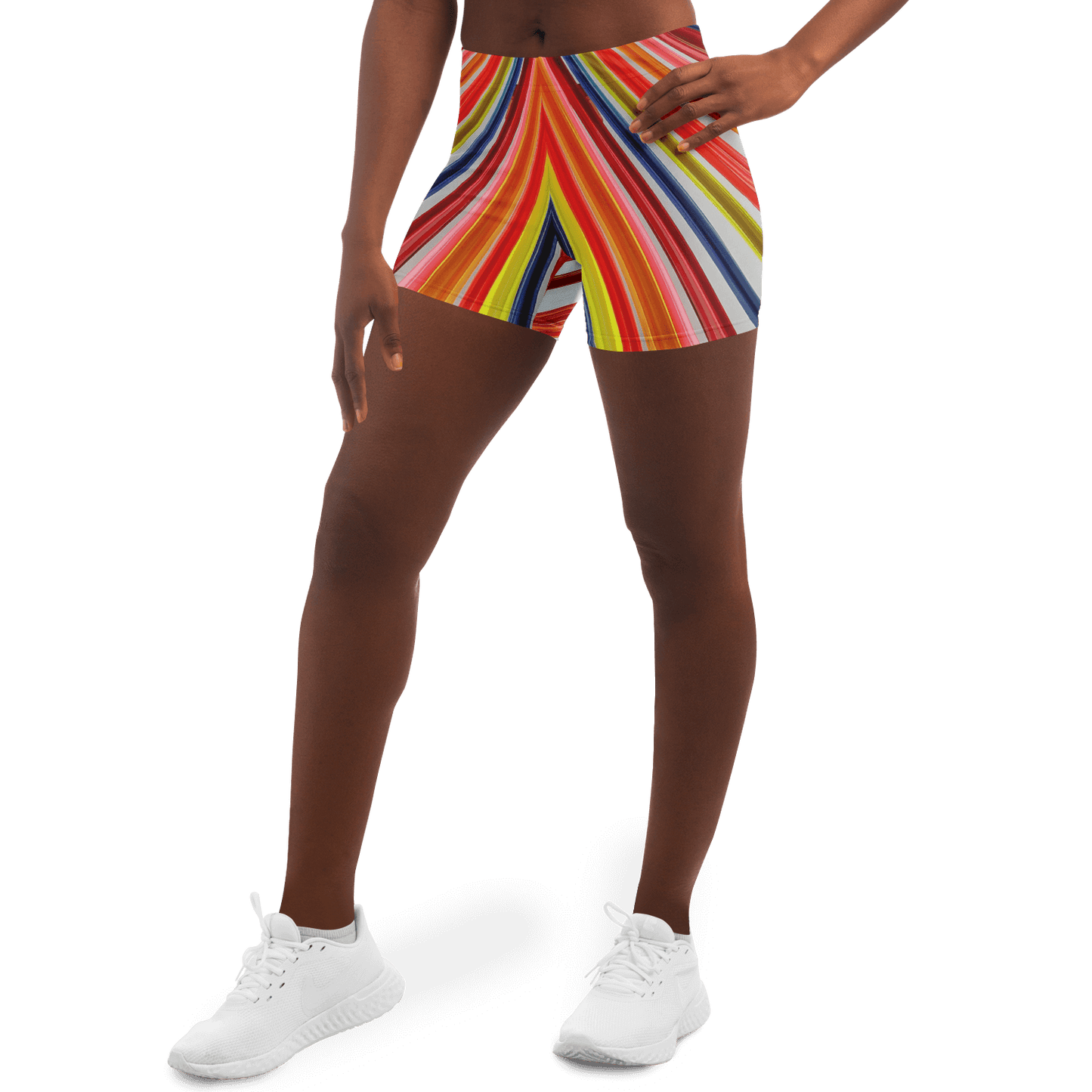 Legging Shorts | Funky Colors HD Print