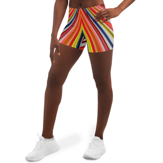 Legging Shorts | Funky Colors HD Print