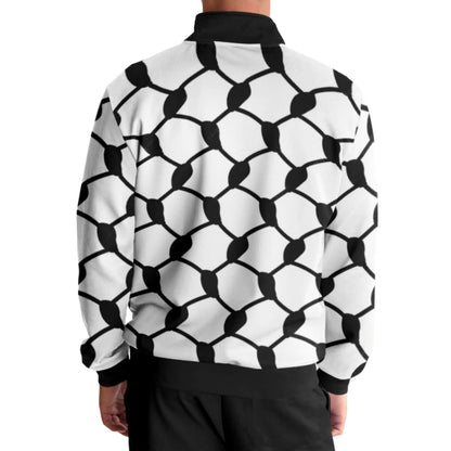 Keffiyeh Track Jacket | Black & White HD