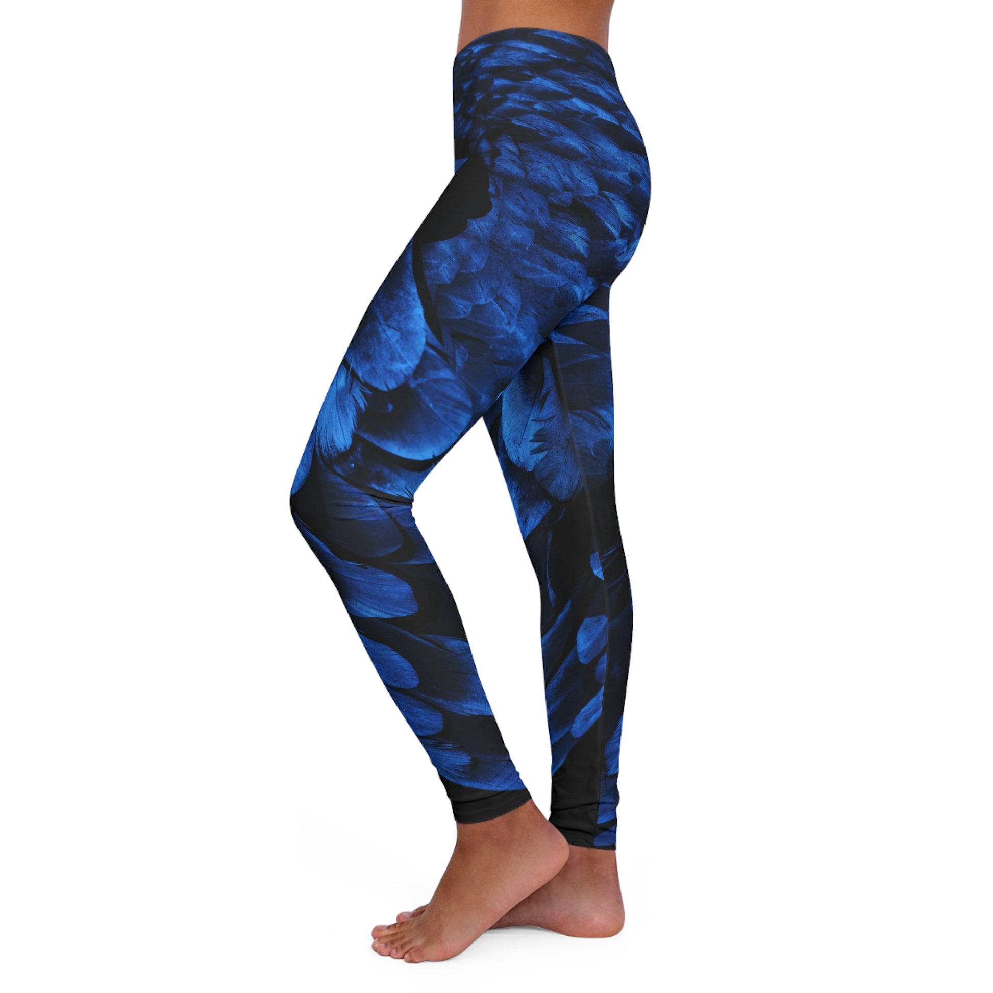 Spandex Leggings | Majestic Blue - Ribooa