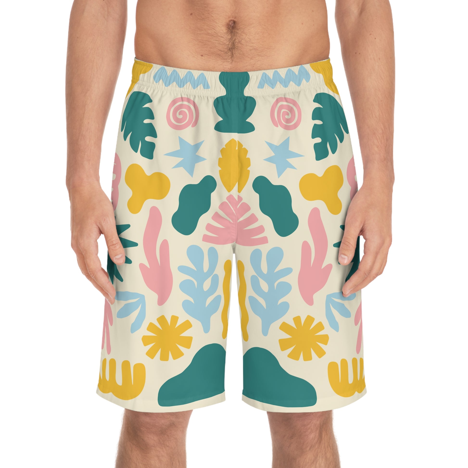 Board Shorts | Cartoon Beige - Ribooa