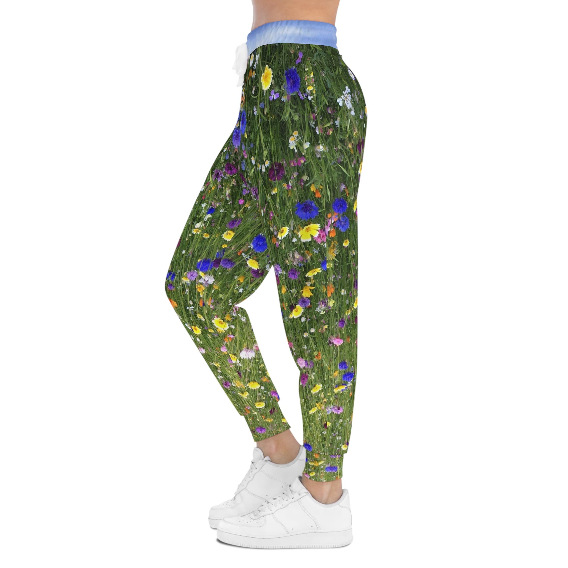 Athletic Joggers For Women | Spring Flowers Under A Blue Sky