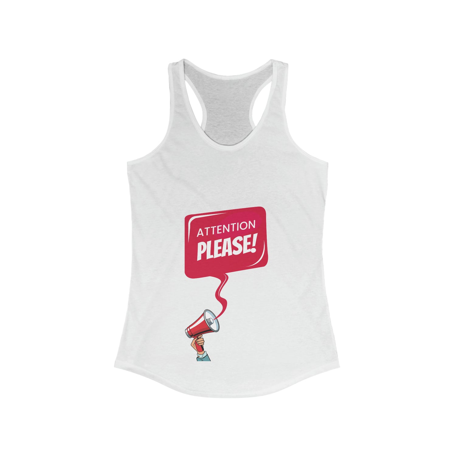 Racerback Tank | Attention Please! - Ribooa