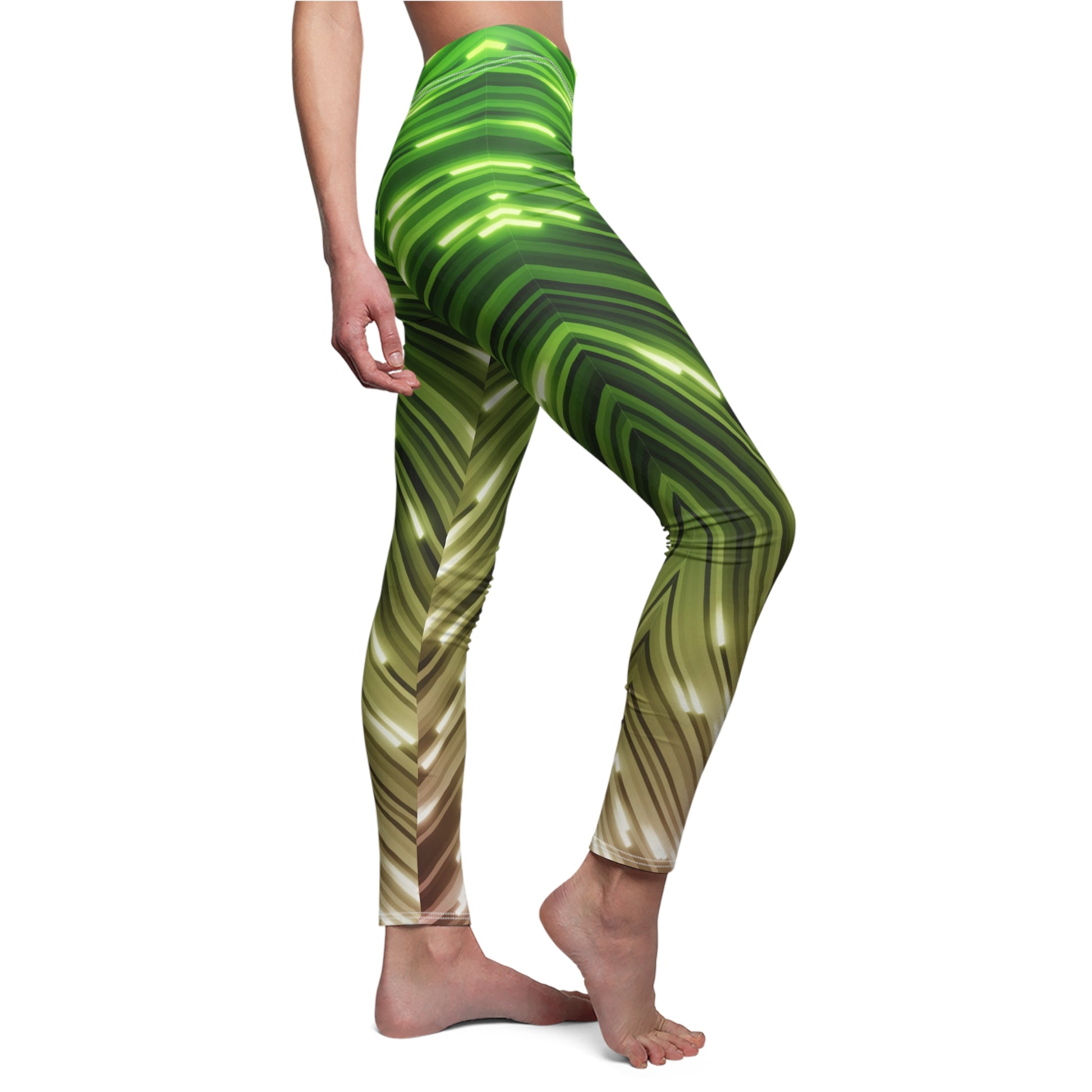 Casual Leggings | Neon Art - Ribooa