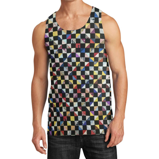Sleeveless Tank Top For Men | Color Squares
