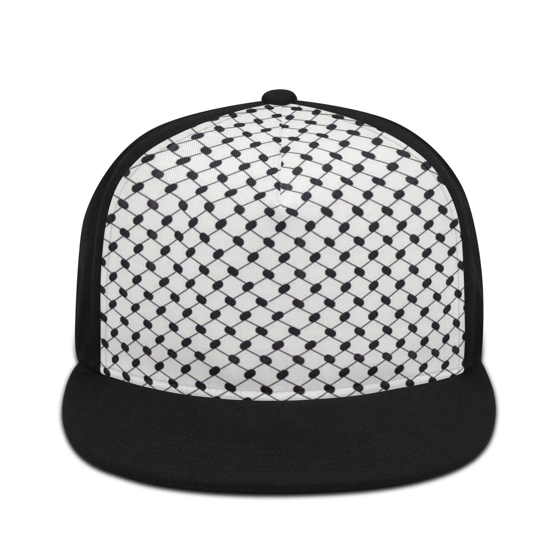 Keffiyeh Snapback | Black & White