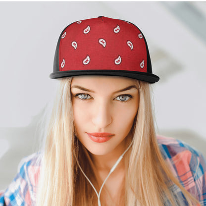 Red Bandana Snapback Hat