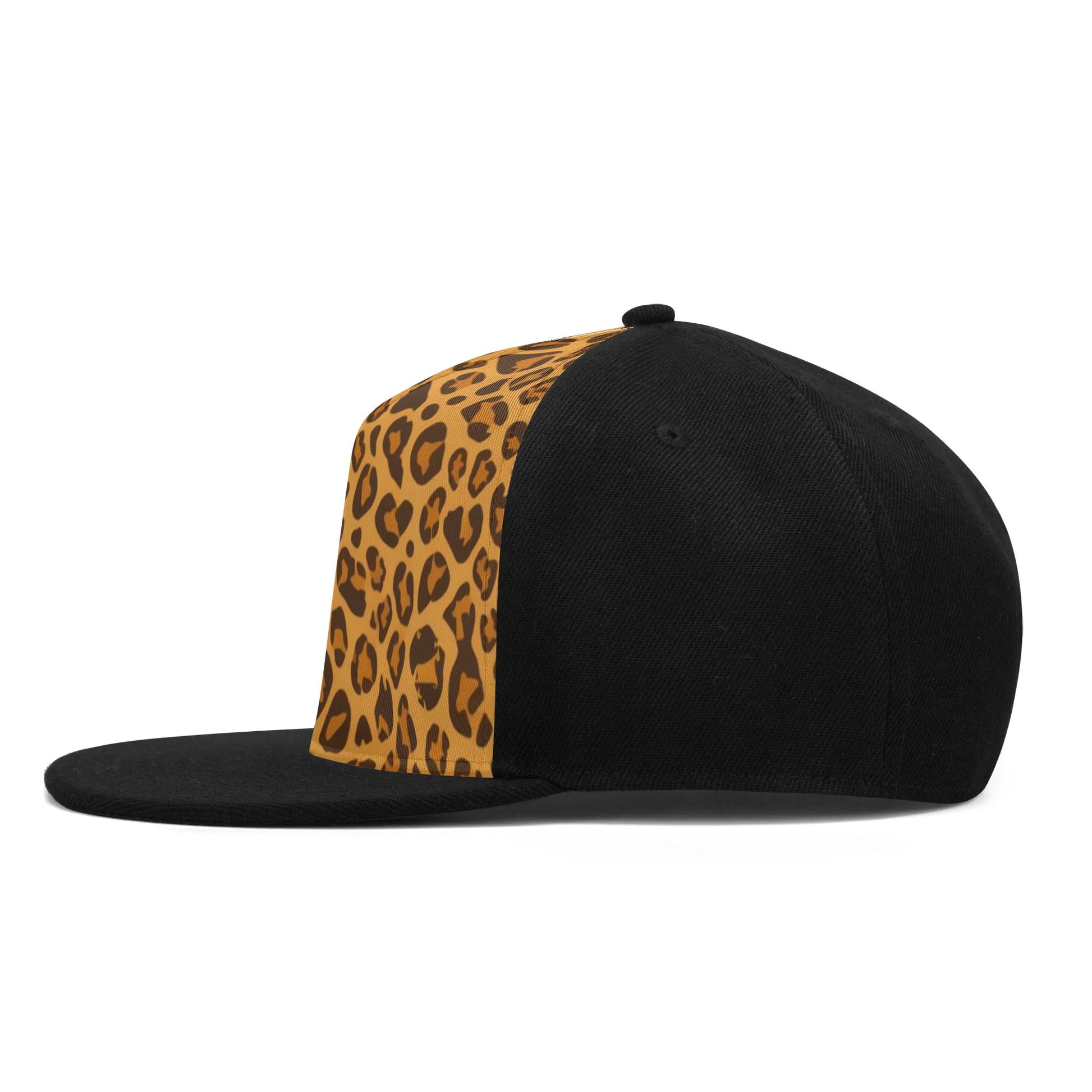 Leopard Snapback Hat | Yellow Brown