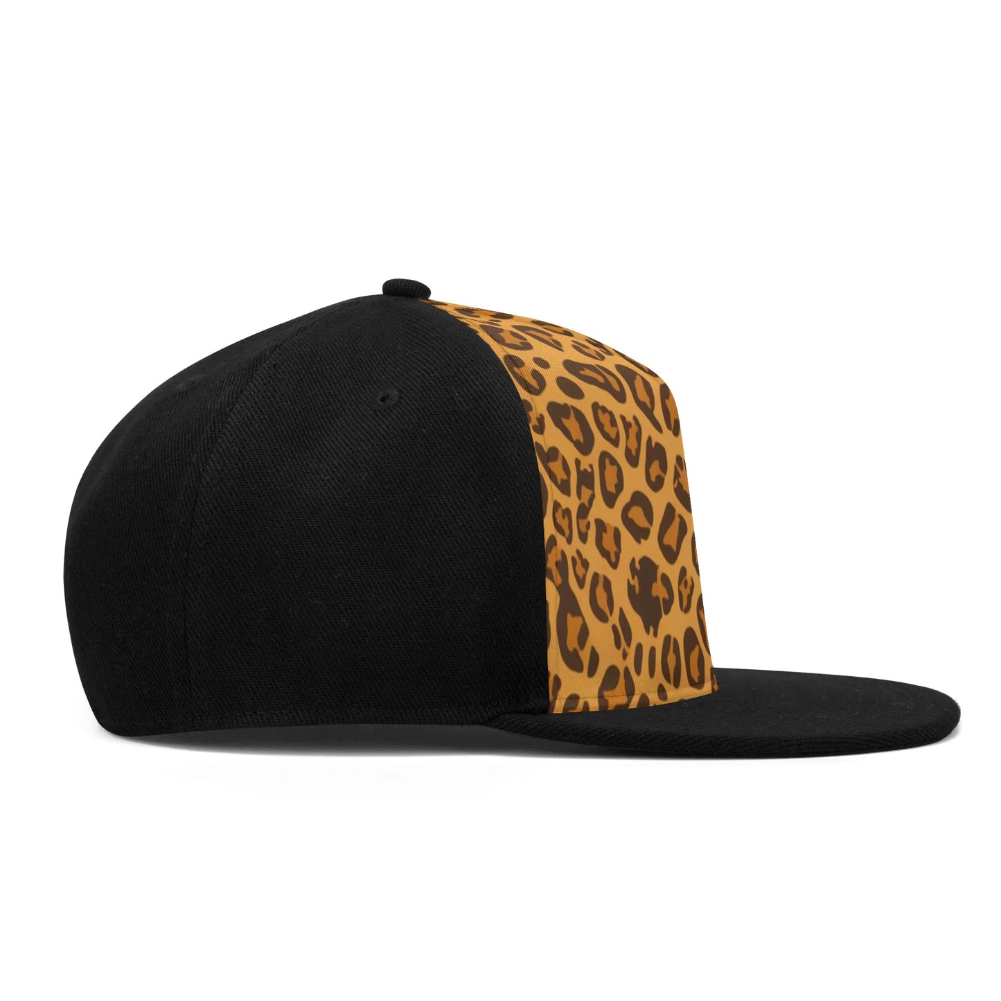 Leopard Snapback Hat | Yellow Brown