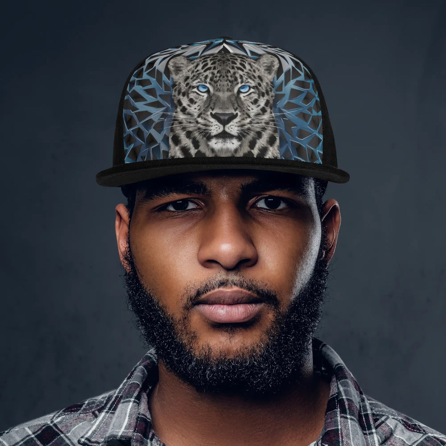 Cats On Acid Snapback Hat | Black & Blue