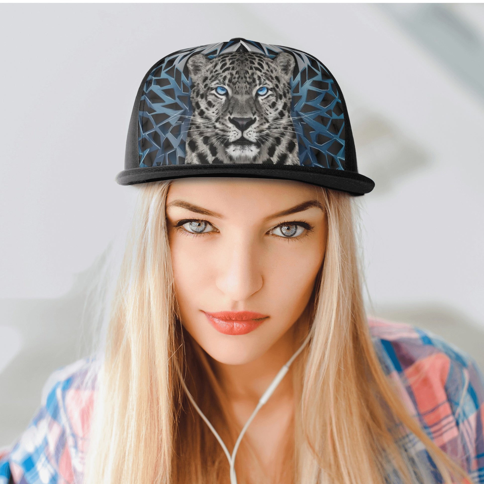 Cats On Acid Snapback Hat | Black & Blue