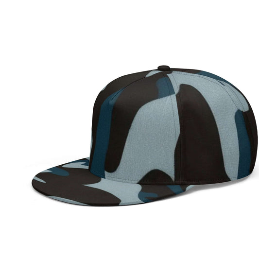 Commando Snapback Hat | Classic Blue All Over Print