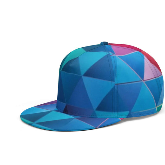 Kaleidoscope Snapback Hat | Triangles All Over Print