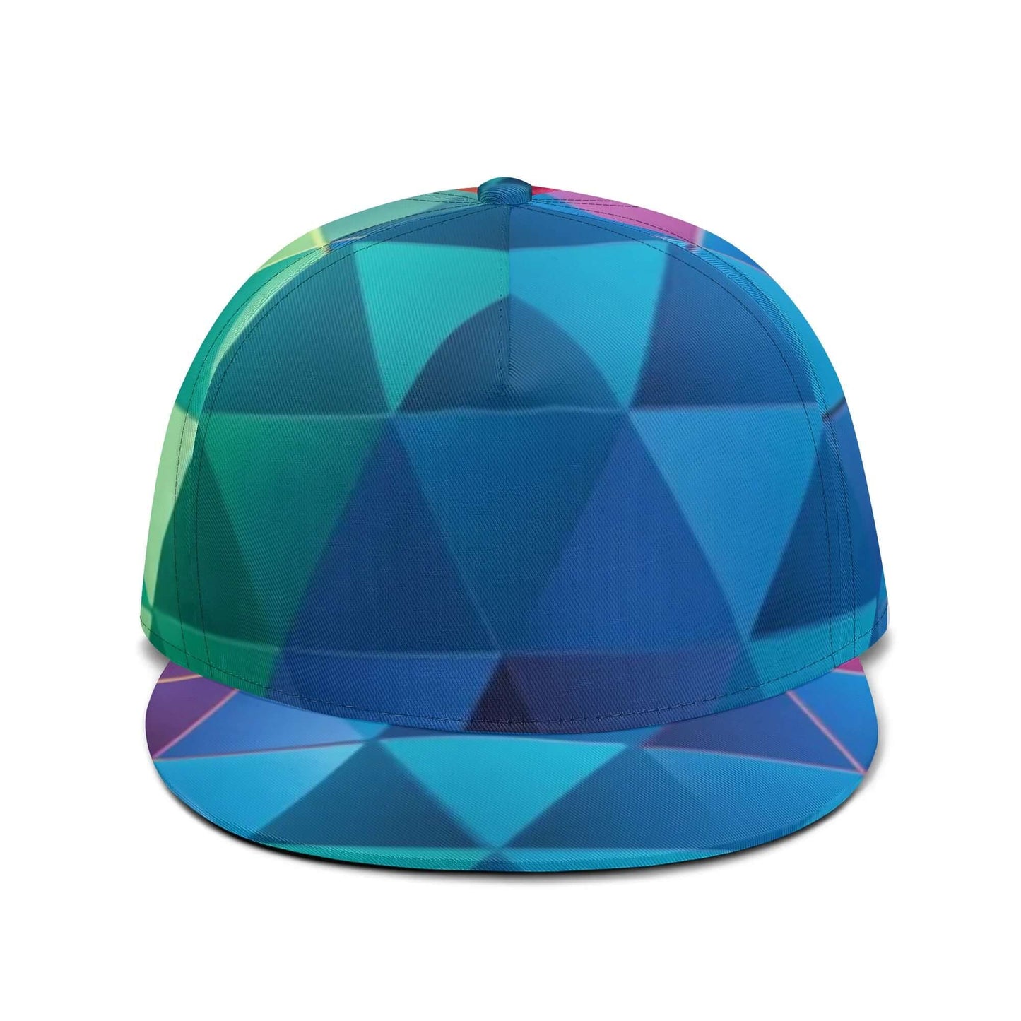 Kaleidoscope Snapback Hat | Triangles All Over Print