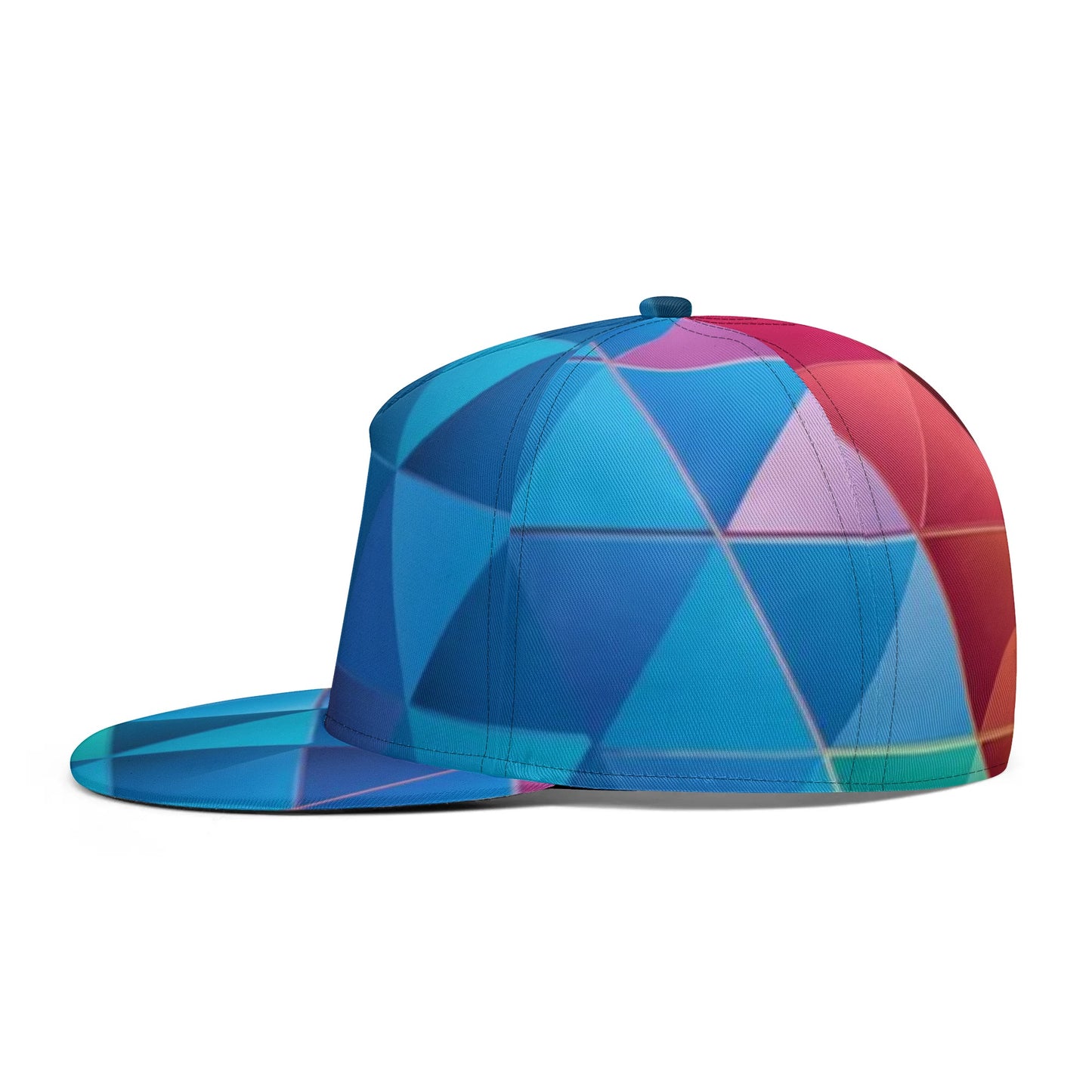 Kaleidoscope Snapback Hat | Triangles All Over Print