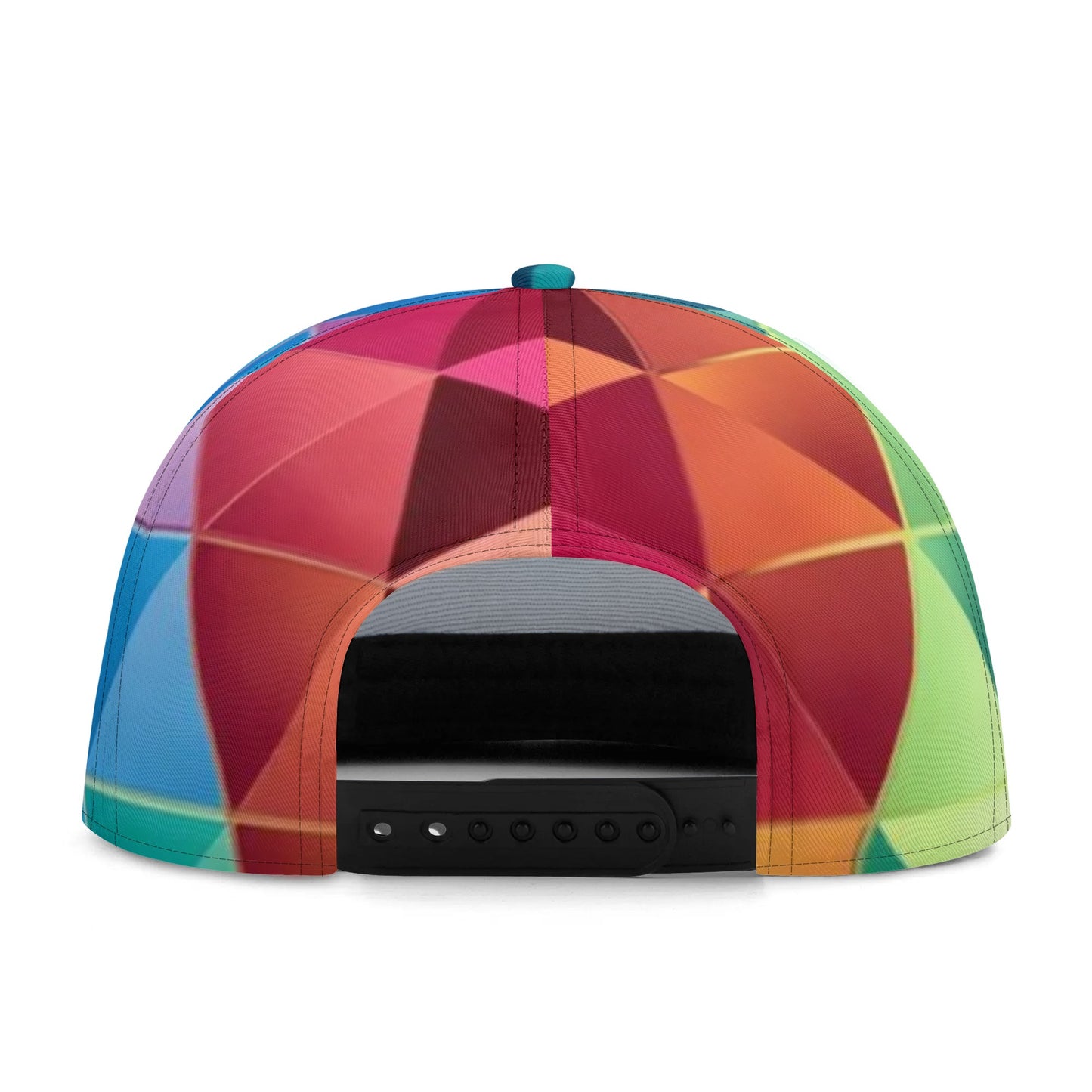 Kaleidoscope Snapback Hat | Triangles All Over Print