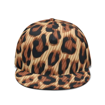 Classic Leopard Snapback Hat | Natural Pattern All Over Print