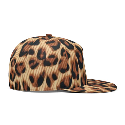 Classic Leopard Snapback Hat | Natural Pattern All Over Print