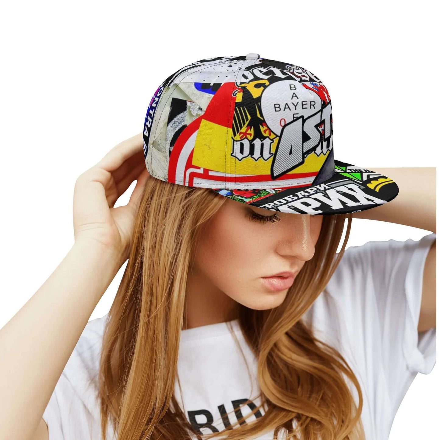 Funky Snapback Hat | Street Art All Over Print