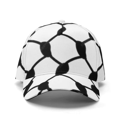 Keffiyeh Baseball Cap | Black & White