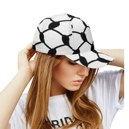 Keffiyeh Baseball Cap | Black & White