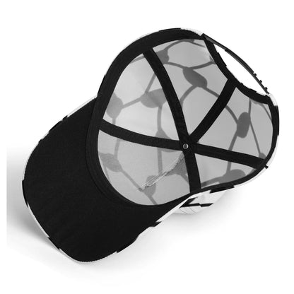 Keffiyeh Baseball Cap | Black & White