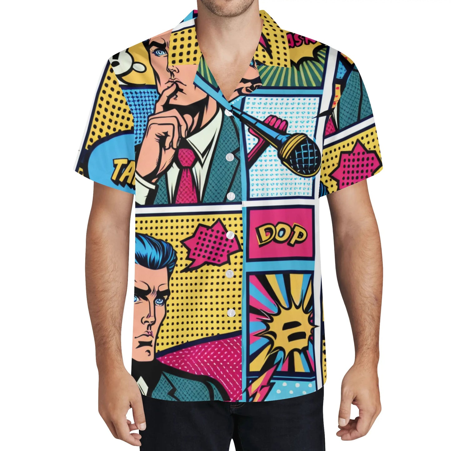 Pop Art Hawaiian Shirt For Men