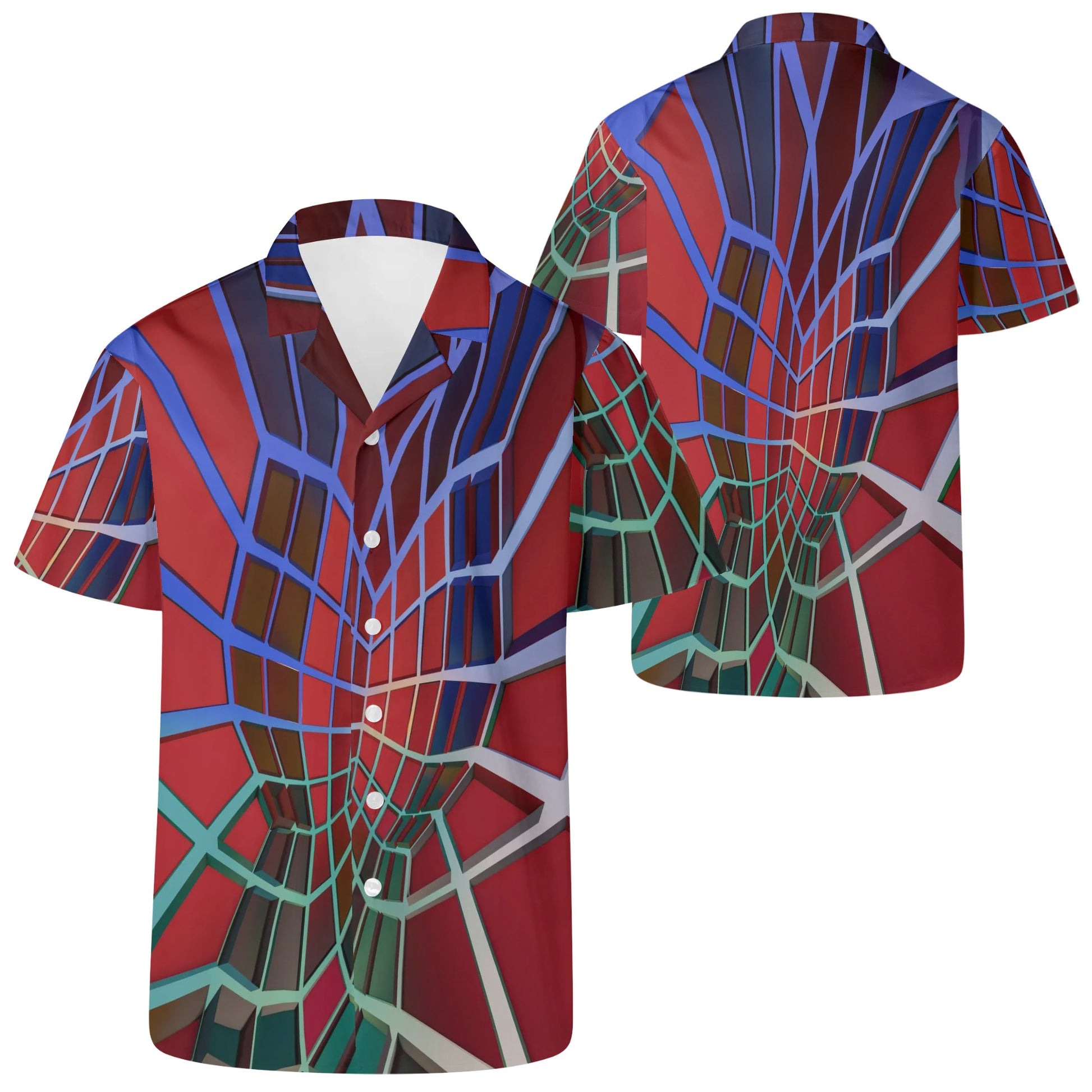 Spider Modern Art Hawaiian Shirt For Men