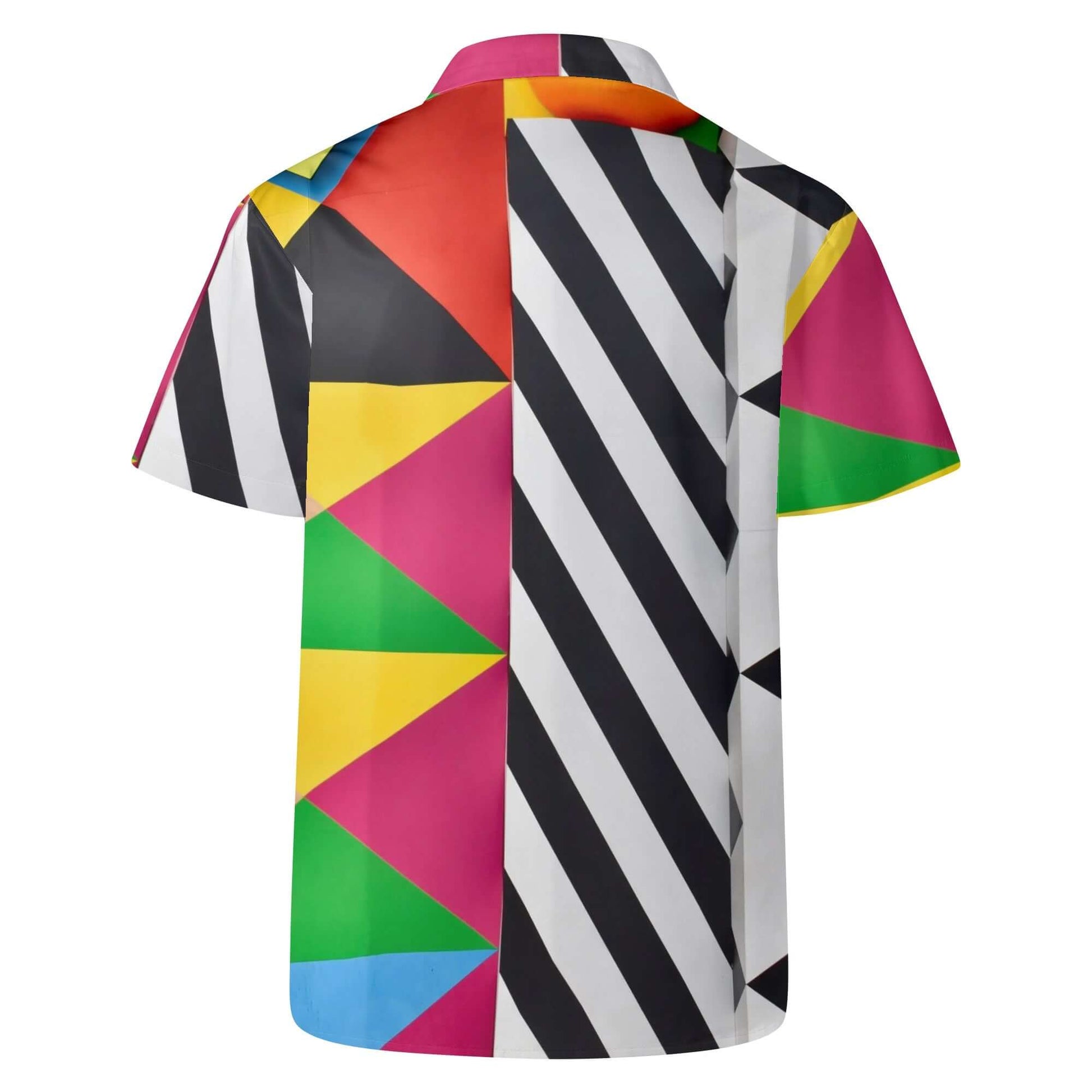 Colorful Modern Art Hawaiian Shirt For Men