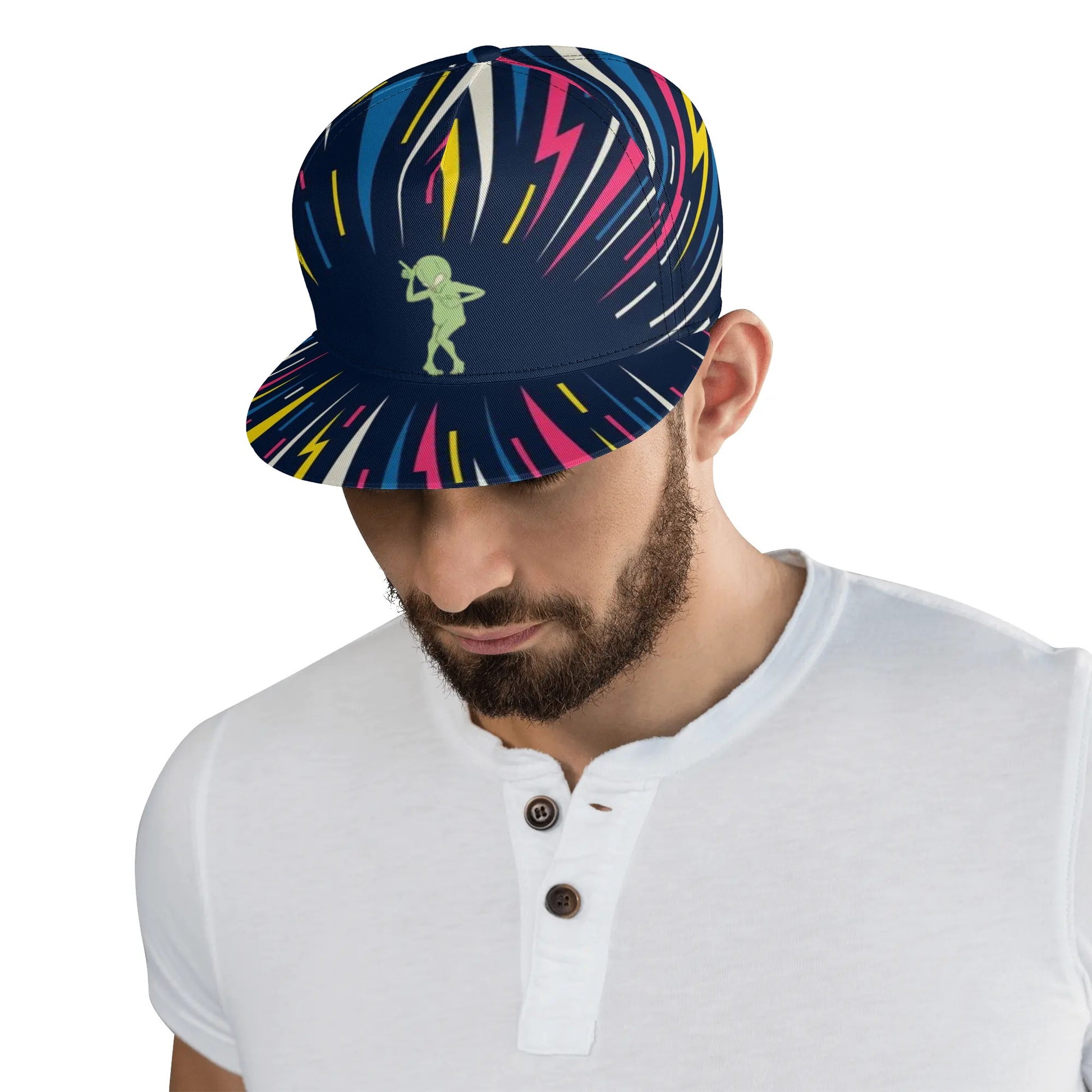 Dancing Humanoid Alien Snapback Hat