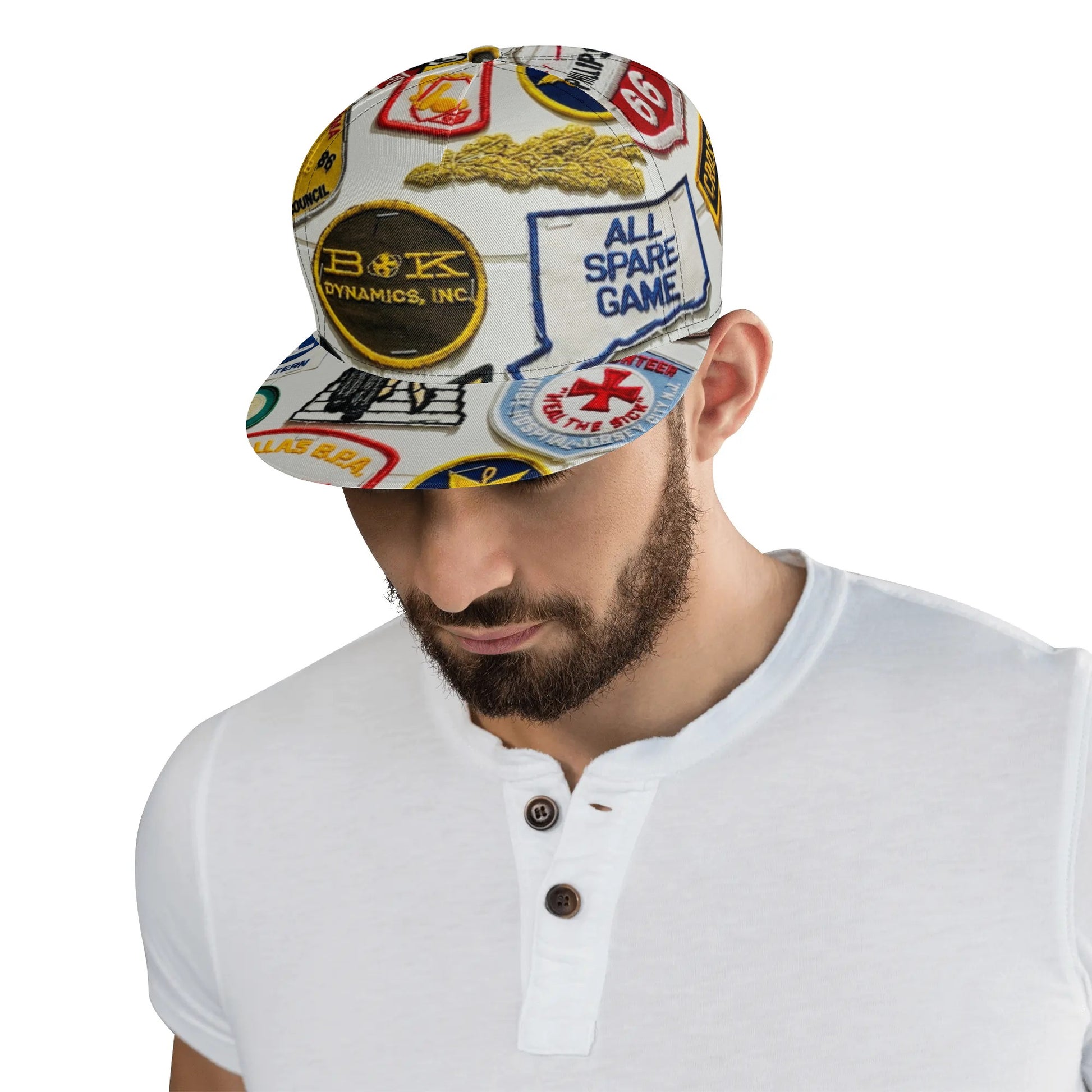Funky Patches Snapback Hat | Unisex