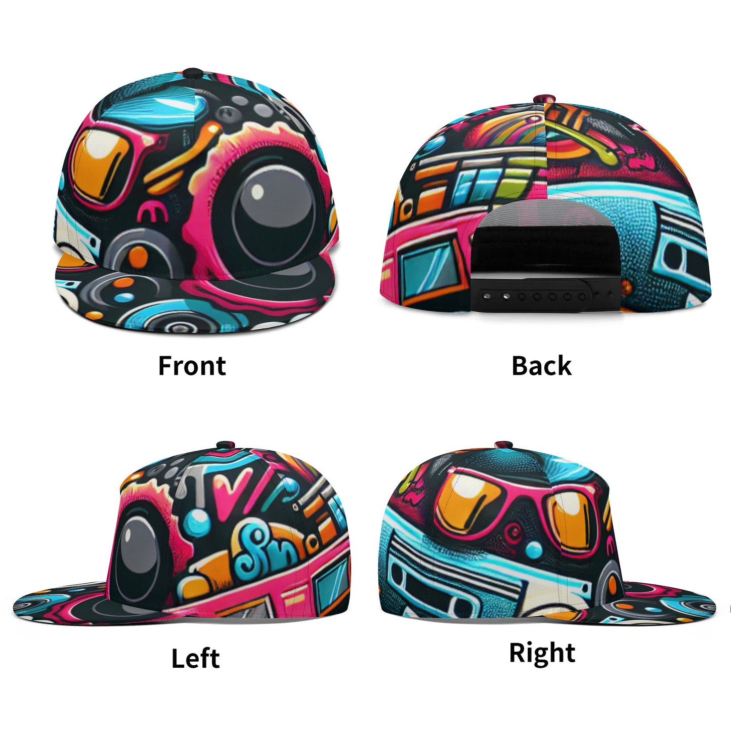 Classic Snapback | Funky AI All Over Printing