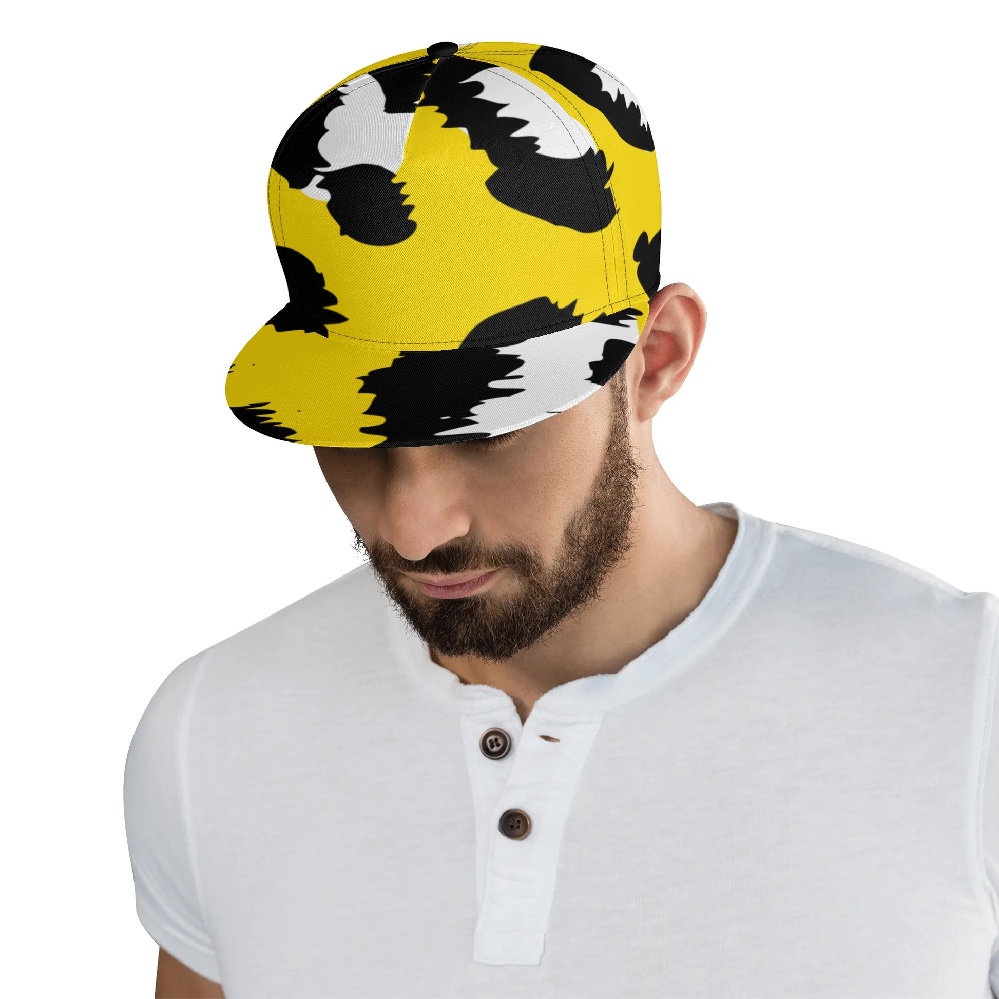 Yellow Leopard Snapback | Classic All Over Print