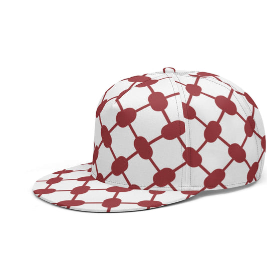 Red Keffiyeh Snapback | Classic All Over Print