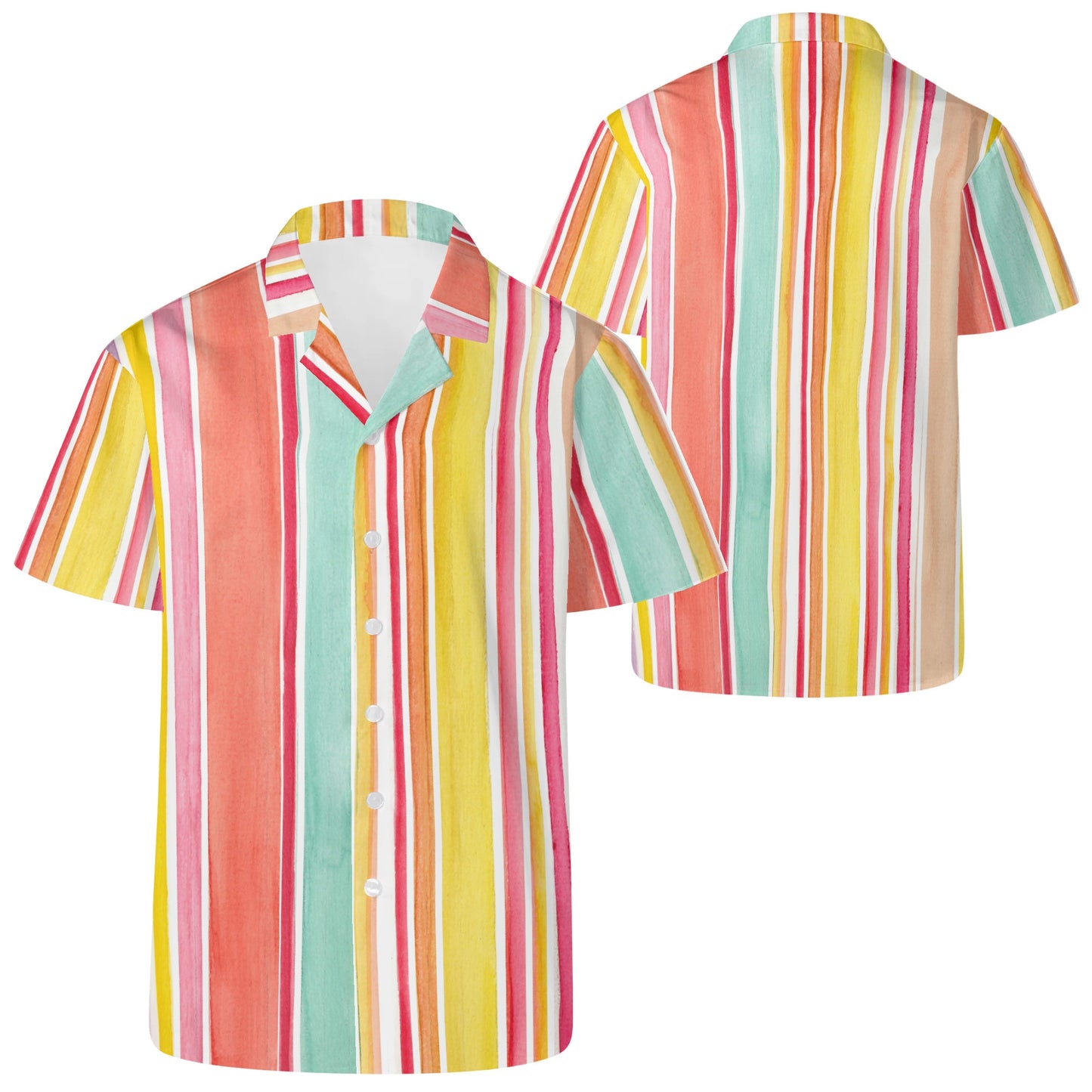 Rainbow Colors Hawaiian Shirt For Men