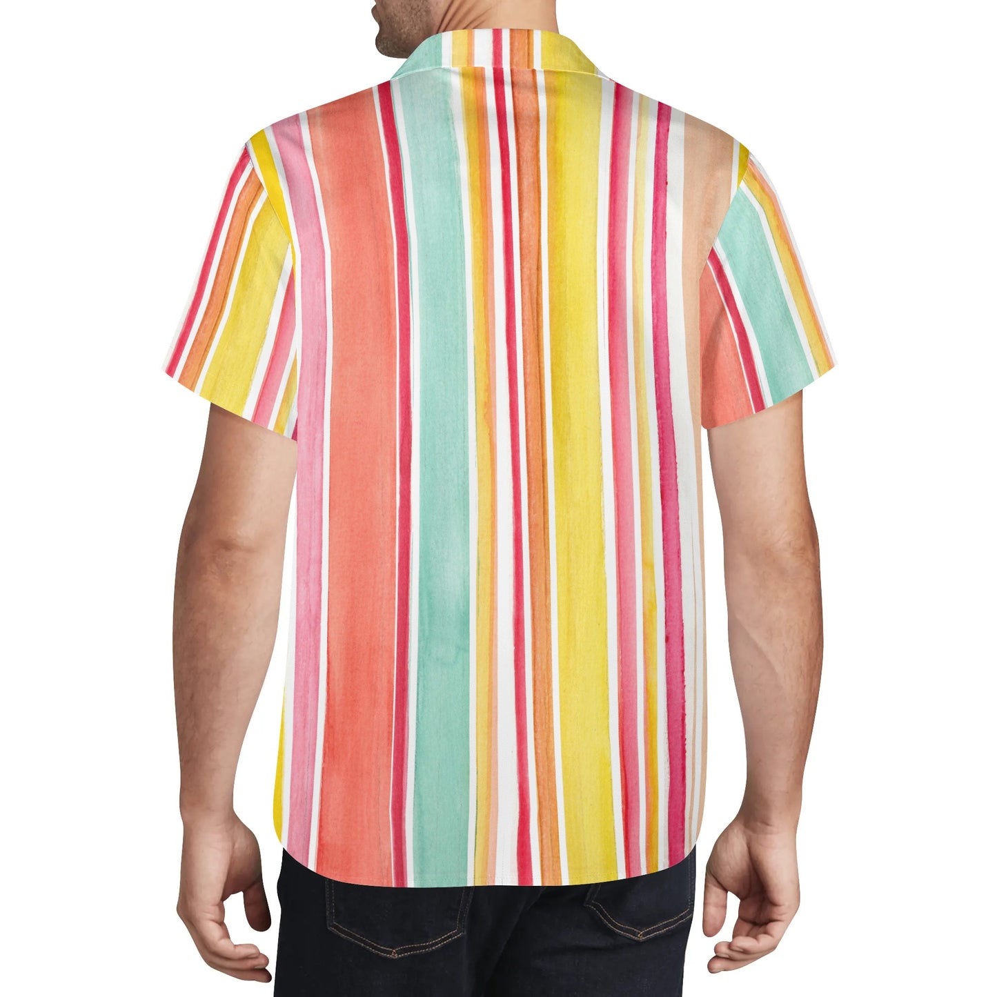 Rainbow Colors Hawaiian Shirt For Men