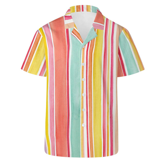 Rainbow Colors Hawaiian Shirt For Men