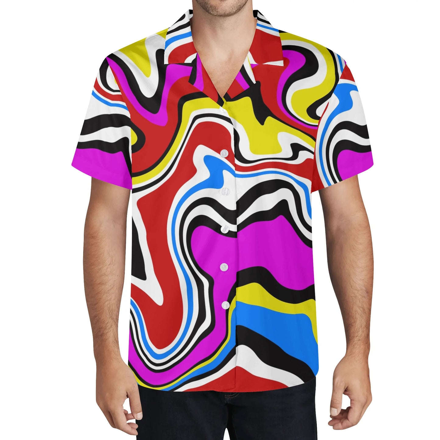 Psychedelic Rainbow Colors Hawaiian Shirt