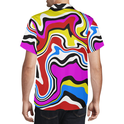 Psychedelic Rainbow Colors Hawaiian Shirt