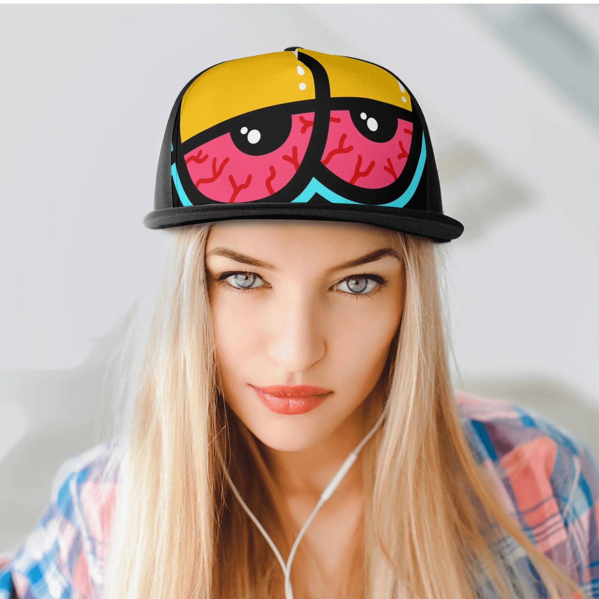 Red Stoned Eyes Hip-hop Snapback