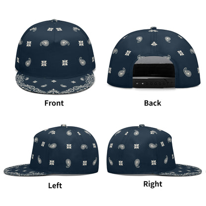 Midnight Blue Bandana Snapback | Classic Fit