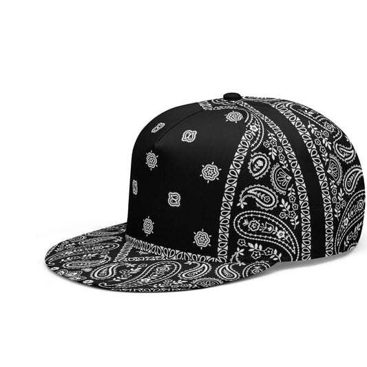 Black Bandana Paisley Snapback | Classic Fit